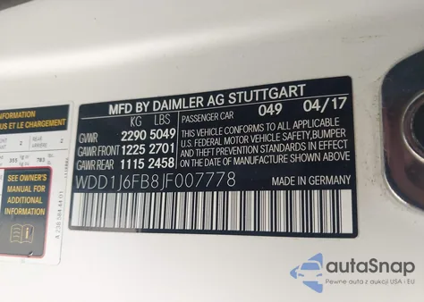 2018 Mercedes-Benz E 400 из США, поврежденный, VIN WDD1J6FB8JF007778